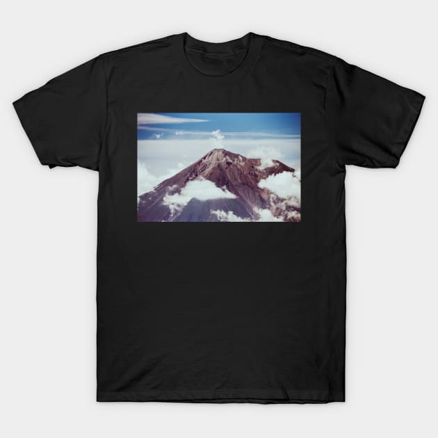 Peak of Guatemalan Volcano Fuego Shot on Film T-Shirt by visualspectrum